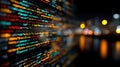 Night City Code Programming Software Development Royalty Free Stock Photo