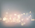 Night city Gray sky with lens flare and bokeh pattern background. Vector illustration