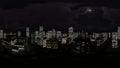night city 360 HDRI. environment, panorama, 3d rendering 02 Royalty Free Stock Photo