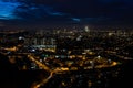 Night city, Kuala Lumpur, Malaysia Royalty Free Stock Photo