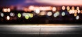 Night city lights bokeh Royalty Free Stock Photo