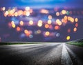 Night city lights bokeh Royalty Free Stock Photo