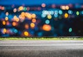 Night city lights bokeh Royalty Free Stock Photo