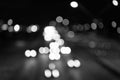 Night city lights. Illumination and lighting. White and red blurred lamps. Watching transport moving in street. Urban Royalty Free Stock Photo