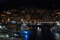 Night city Monaco Royalty Free Stock Photo