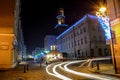 The night city Opole of Poland Royalty Free Stock Photo
