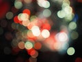 Night city street lights colorful bokeh background, darkness concept Royalty Free Stock Photo