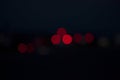 Night city street traffic abstract blurry bokeh lights background Royalty Free Stock Photo