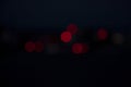 Night city street traffic abstract blurry bokeh lights background Royalty Free Stock Photo