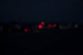 Night city street traffic abstract blurry bokeh lights background Royalty Free Stock Photo