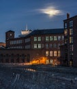 Night city. Tampere, Finland. Royalty Free Stock Photo