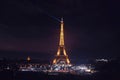 Eiffel Tower at night, night city, beautiful architecture, night lights of the city