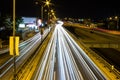 nightcity townview athens carroad waynight photonight light Royalty Free Stock Photo