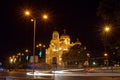 Varna city night street view