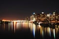 Night city view of downtown Vancouver in Stanley P