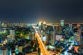 Night Cityscape , Bangkok in Thailand