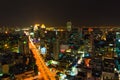 Night Cityscape , Bangkok in Thailand