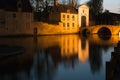 Night cityscape of Bruges two