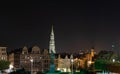 Night cityscape of Brussels, Belgium Royalty Free Stock Photo