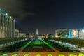 Night cityscape of Brussels, Belgium Royalty Free Stock Photo