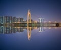 Night cityscape in GuangZhou. Royalty Free Stock Photo