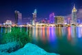 Night cityscape of Hochiminh city, Vietnam.