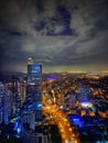 Night cityscape of Qingdao, China Royalty Free Stock Photo
