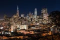 Night cityscape of San Francisco Royalty Free Stock Photo