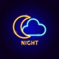 Night Cloud Neon Label