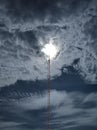night clouds covering the moon Royalty Free Stock Photo