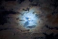 Night cloudscape with full moon Royalty Free Stock Photo
