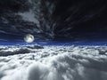 Night cloudy landscape