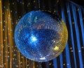 Night club lighting blue mirror-ball 3