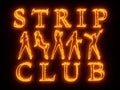 Night club wall neon Royalty Free Stock Photo