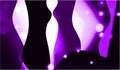 Night clubs and discos purple wall painting with lighting effect background computer generated wallpaper design