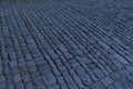 Night cobblestone street Nuremberg Germany Royalty Free Stock Photo