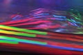 Synthwave Disco Lights Funfair Fairground Night Colors Of The Amusement Park