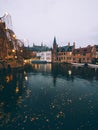 When the night comes in Brugge Royalty Free Stock Photo