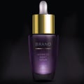 Night cosmetic serum for face skin care