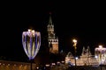 Night cremlin in Moscow, as well as Royalty Free Stock Photo
