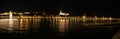 Night Danube View in Budapest Royalty Free Stock Photo
