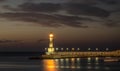 Night day at Alexandria coast Egypt