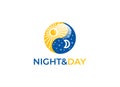 Night and day logo template