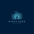 Night deer logo design inspiration