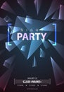 Night Disco Party Poster Background