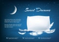 Night dream pillow poster