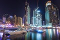 Night at Dubais Marina