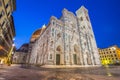 Night at the Duomo of Florence at night in Tuscany, Italy Royalty Free Stock Photo