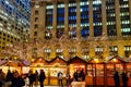 Night Time at Chicago Christmas Markets, Illinois,  USA Royalty Free Stock Photo