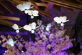 Flower electric ceiling lamp with sakura